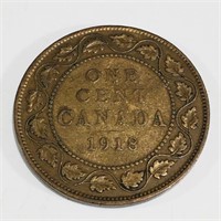 1918 Canadian One Cent Coin