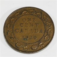 1920 Canadian One Cent Coin