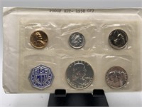 1958 PROOF COIN SET SILVER