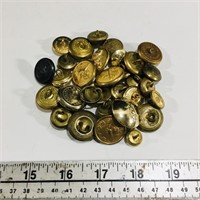Lot Of 30 Different Canadian Military Buttons
