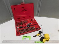 Tap & die set and hole saws