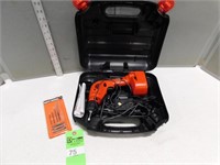 Black & Decker drill, battery, charger, bits and c