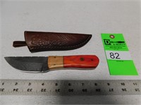 Handmade Damascus steel knife with custom handle a