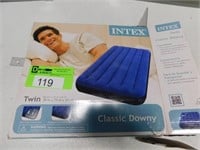 Twin size air mattress; not tested