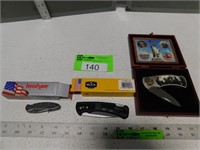 Kershaw, Buck and a collectible knife in case