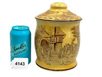 Antique BLUE BOAR Tobacco Humidor Jar