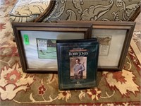 LOT OF GOLF RELATED WALL PRINTS/ BOBBY JONES INST