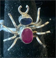 Sterling Silver Size 7 "Spider Ring"