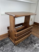 Magazine Rack End Table