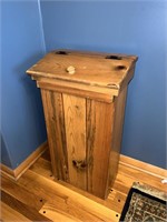 Wood Trash Can