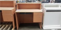 2-TONE RECEPTION DESK W/ HIGH FRONT PRIVACY