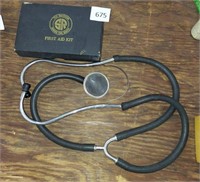 STETHOSCOPE AND FIRST AID KIT