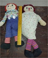 VINTAGE RAGGEDY ANN AND ANDY DOLLS