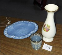 MISCELLANEOUS VASE CUP AND DISH