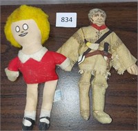 VINTAGE ANNIE AND DAVEY CROCKETT DOLL