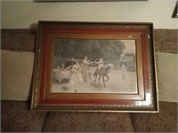 Jules Girardet - Framed Colored Lithograph -