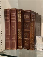 LOT OF NICE HIGH END LEATHER BOOKS