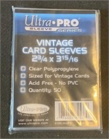 Ultra Pro Vintge Card Sleeves 50 CT