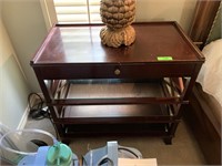 TIERED TABLE W DRAWER NICE