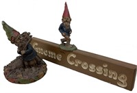 Cairn Studios Blackie & Gnome Crossing Sign