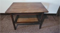 Wood End Table/20”H,30”W,22”D