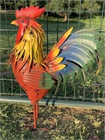 Metal Rooster Yard/House Decor