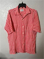 Vtg 50s 60s Penney’s Towncraft Loop Collar Shirt