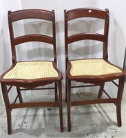 Wicker Seat Cherry Chairs