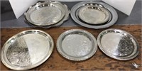 Silver plate award trays