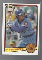 RYNE SANDBERG 1983 DONRUSS ROOKIE CARD #277