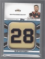 BUSTER POSEY 2022 TOPPS JERSEY # MEDALLION CARD