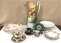 Victorian Style Cups, Saucer & Pitcher