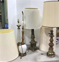 Vintage Table Lamps 31in tall