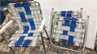 (3) Lawn chairs