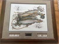 From Michigan Waters - three fish with flies and