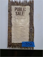Public Sale Poster