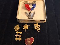 Eagle scout award Sterling silver