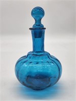 Hand Blown Little Decanter With Glass Stopper.