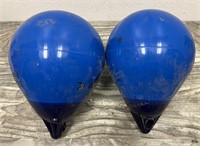 Lot of Two Polyform AO Blue Buoys