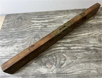 Antique Stanley No. 2 Wood and Brass Level!