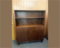 Mid Century Teak Bookcase Cabinet