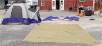 8'X8' HILLARY TENT W/STAKES,TOP&FREE SOLDIER TENT