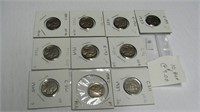 10 Assorted Buffalo Nickels worth $3.00 each