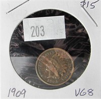 1909 Indian Head Penny - VG8 Condition