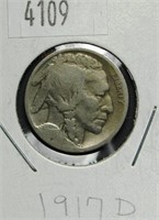 1917 D Buffalo Nickel G4 Condition