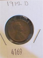 1912 D Lincoln Penny VG8 Condition