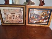 2 Framed Country Prints
