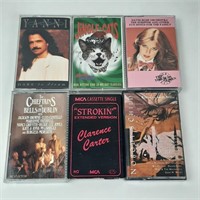 6 x Various Cassettes Chieftains Yanni +++
