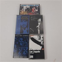 5 x Classic Rock Cassettes Zeppelin Stones+++