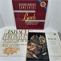 3 x Bach LP's Brandenburg Concertos ++